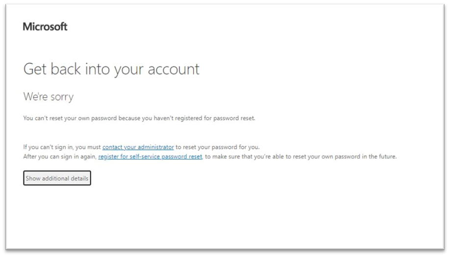 How to change your FIT password using Self-Service Password Reset